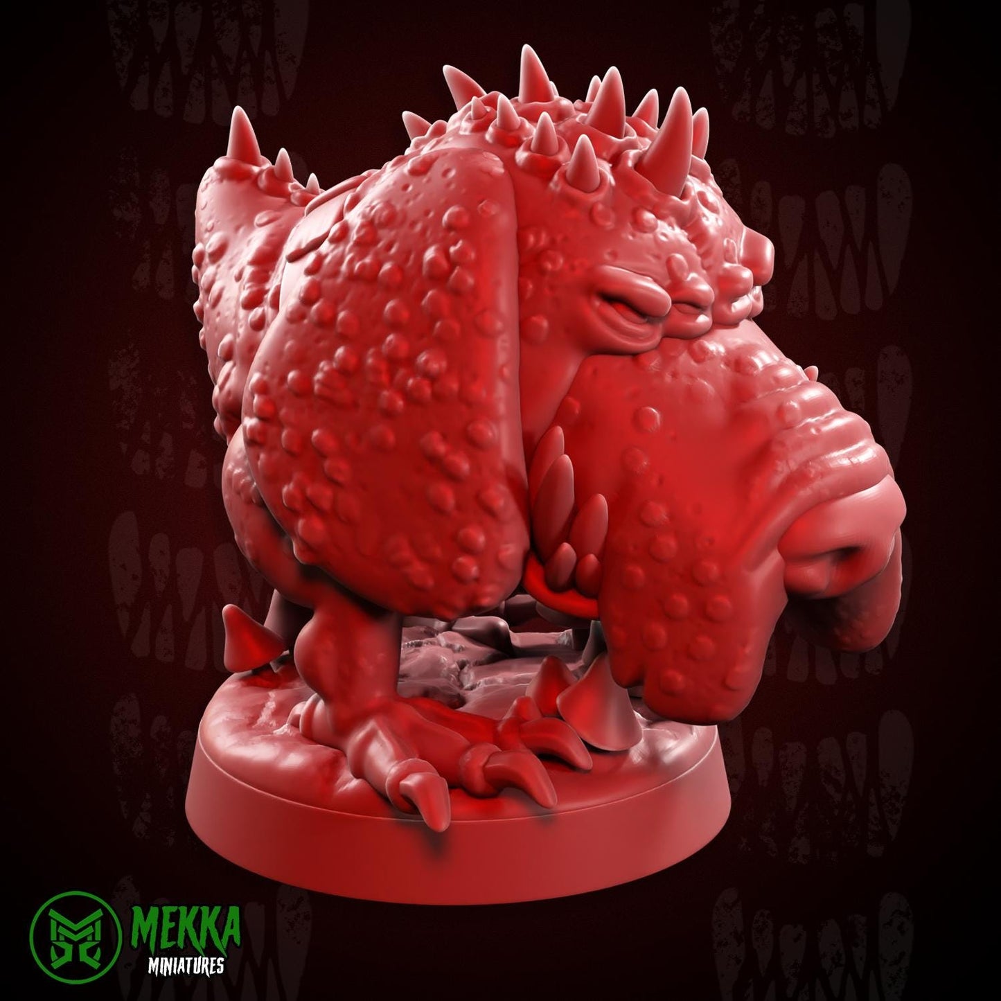 Guard Doggo Chompaz, Space-Faring Orkish Menace Sculpted by Mekka Miniatures, Grimdark Compatible, Scaled for Sci-Fi Miniature Wargames