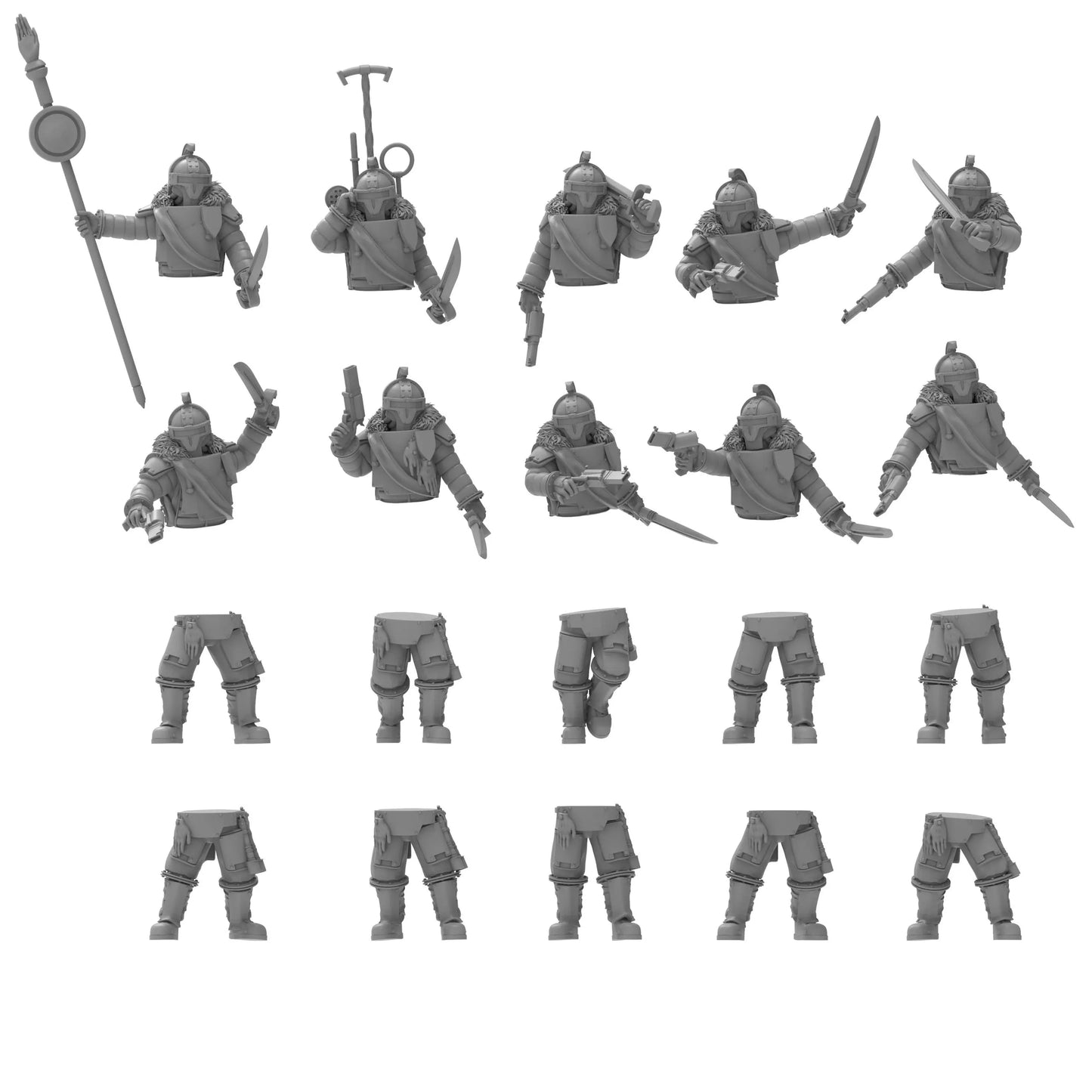 Lunar Auxilia Sabres, Semi-Modular Sci-Fi warriors by ThatEvilOne, Sci-Fi Wargames Proxy, Imperial Auxillia Army