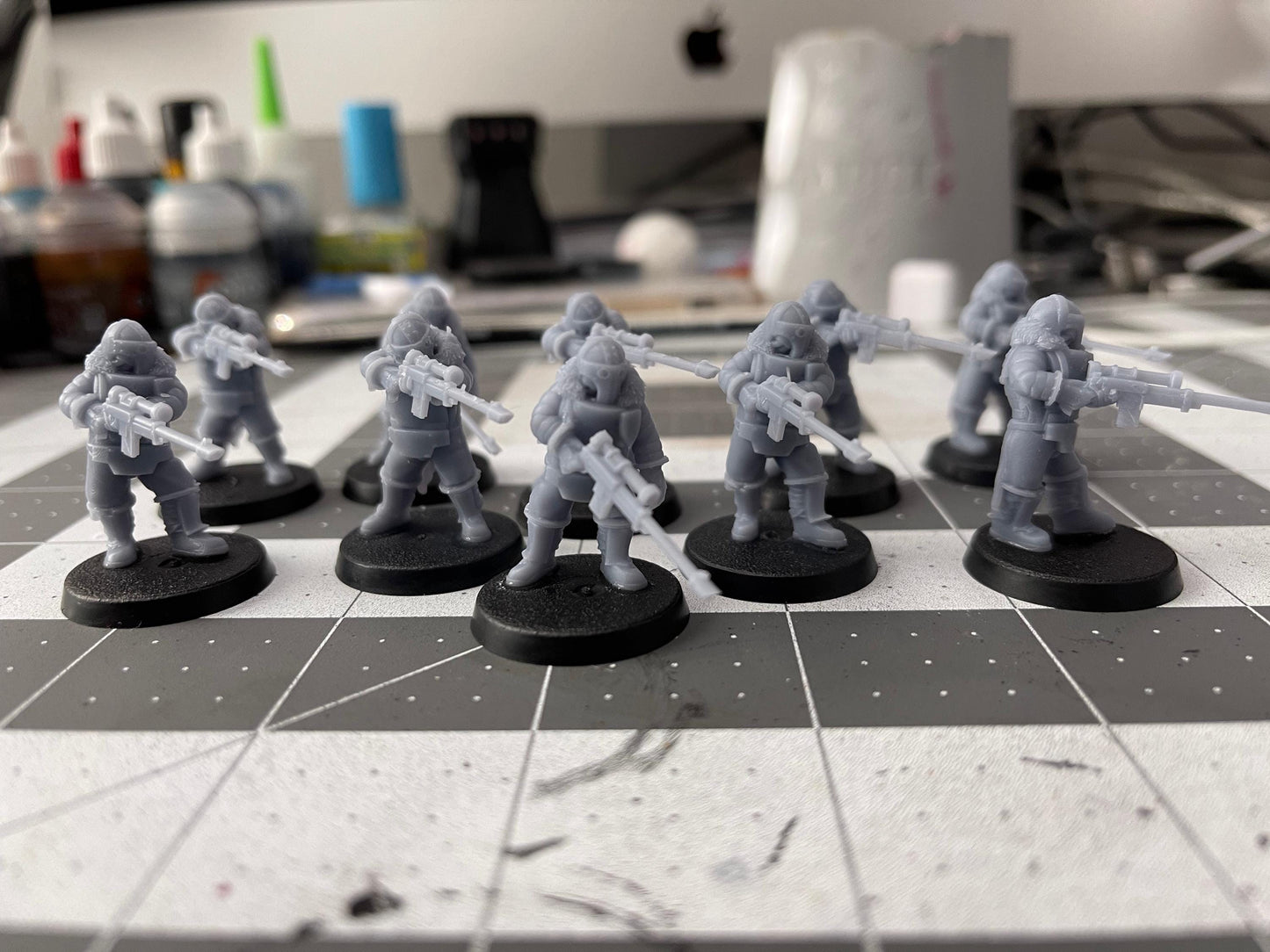 Lunar Auxilia Halfling Snipers, Semi-Modular Sci-Fi warriors by ThatEvilOne, Sci-Fi Wargames Proxy, Imperial Auxillia Army