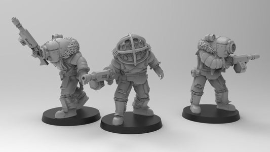Lunar Auxilia Siege Breakers, Semi-Modular Sci-Fi warriors by ThatEvilOne, Sci-Fi Wargames Proxy, Imperial Auxillia Army