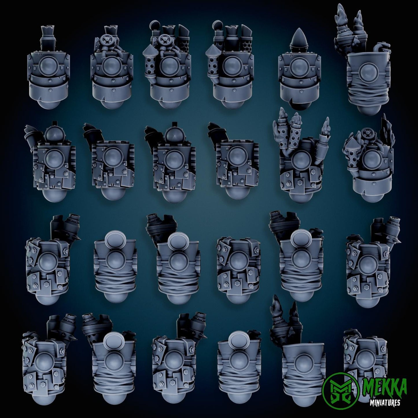 Modular Bionic Cybork Torsos and Legs! Space-Faring Orkish Menace Sculpted by Mekka Miniatures, Grimdark Compatible