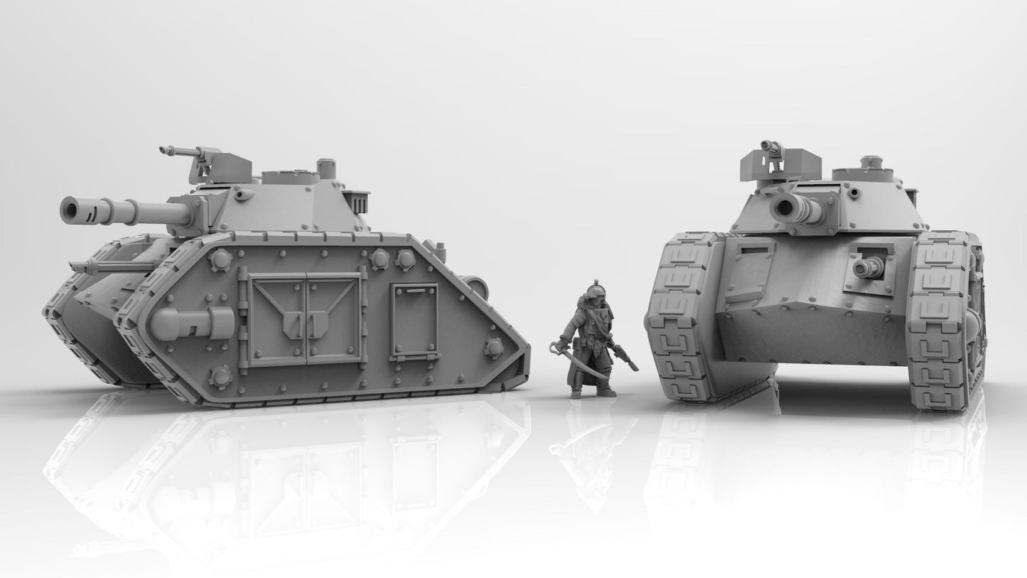 Lunar Auxilia Brigand Tank , Modular Sci-Fi Vehicle by ThatEvilOne, Sci-fi Wargames Proxy, Imperial heretic Auxillia Super Heavy Tank