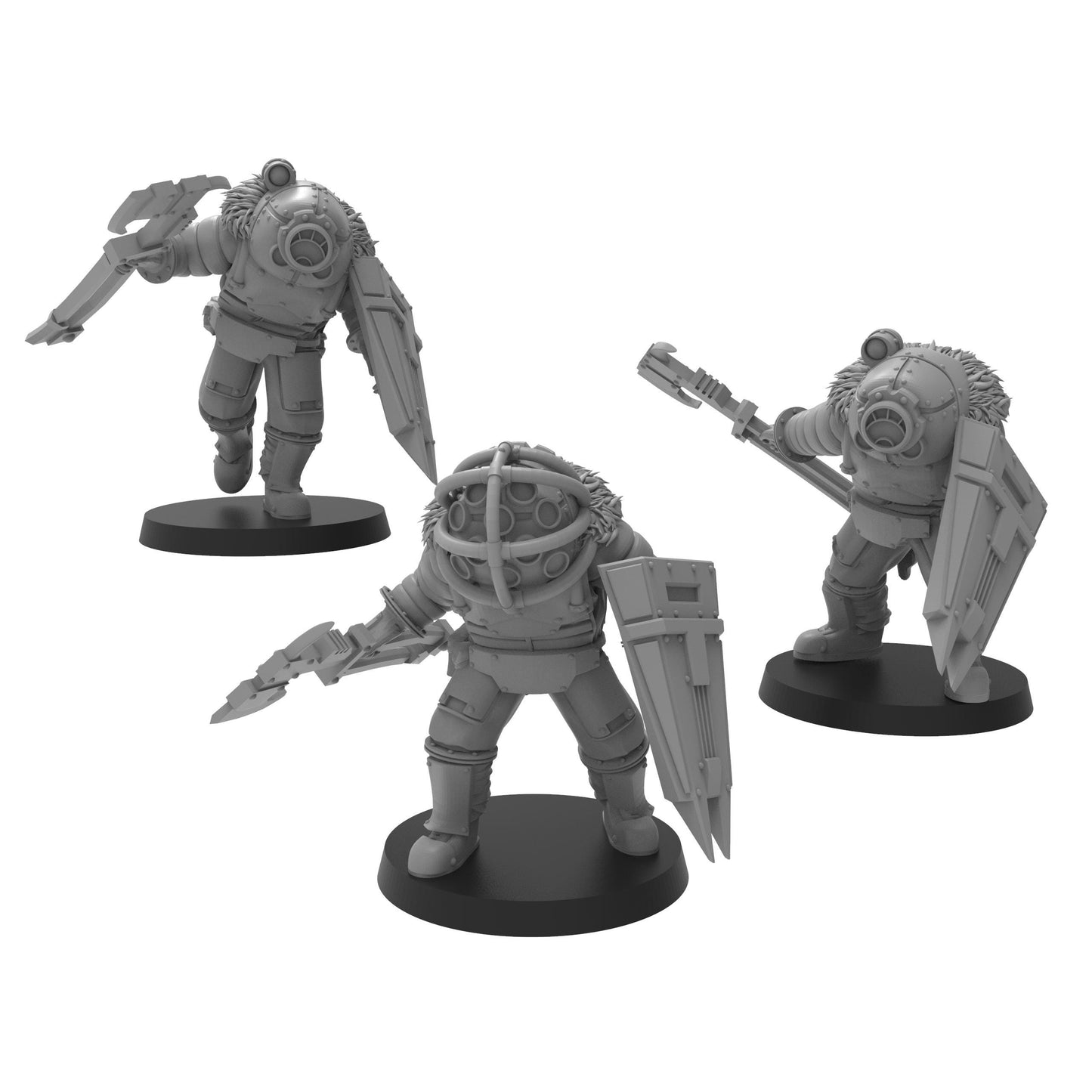 Lunar Auxilia Torrent Ogres, Semi-Modular Sci-Fi warriors by ThatEvilOne, Sci-fi Wargames Proxy, Imperial Auxillia Army