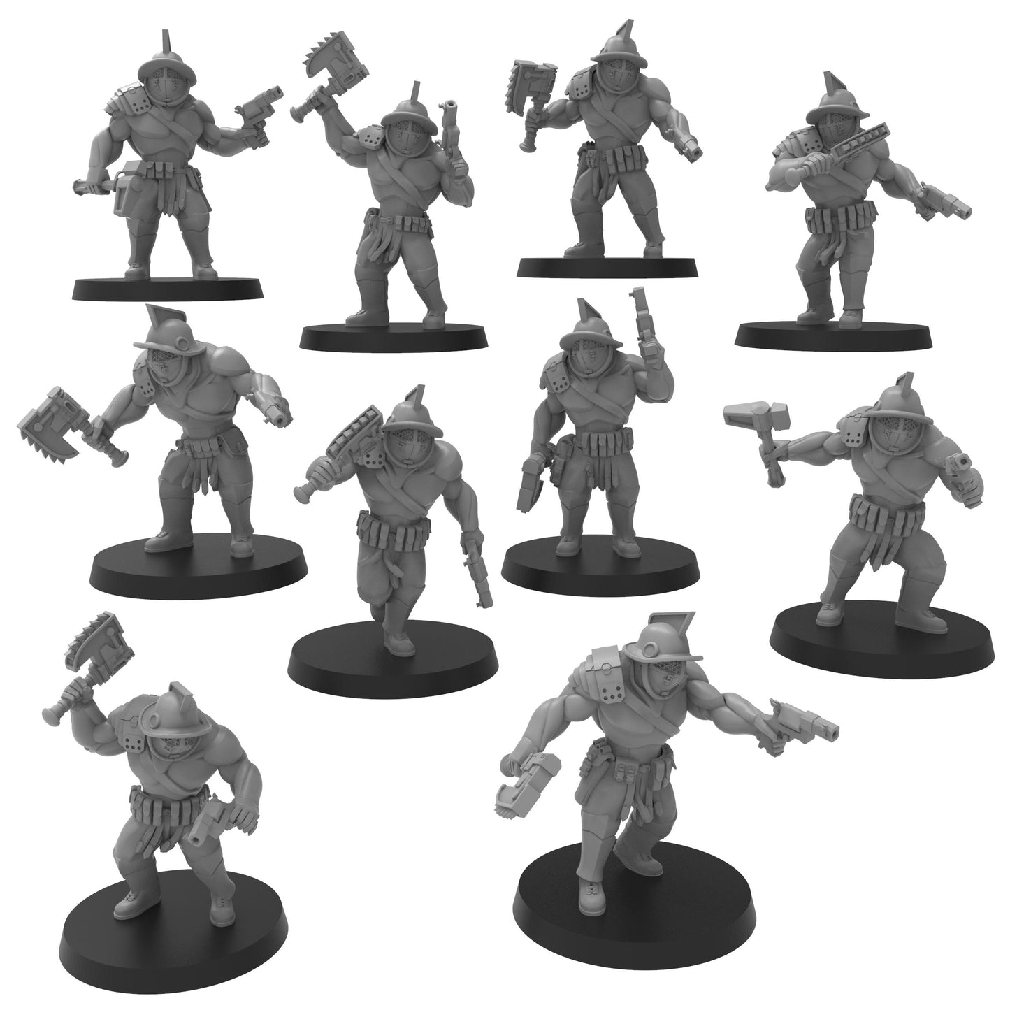 Roman Ogre Retiarius, Semi-modular Sci-Fi warriors by ThatEvilOne, Sci-fi Wargames Guard Proxy