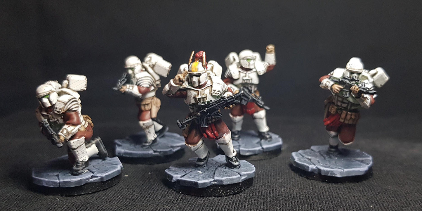 Roman Principe, Imperial Guard, monopose Sci-Fi warriors by ThatEvilOne, Sci-fi Wargames Guard Proxy