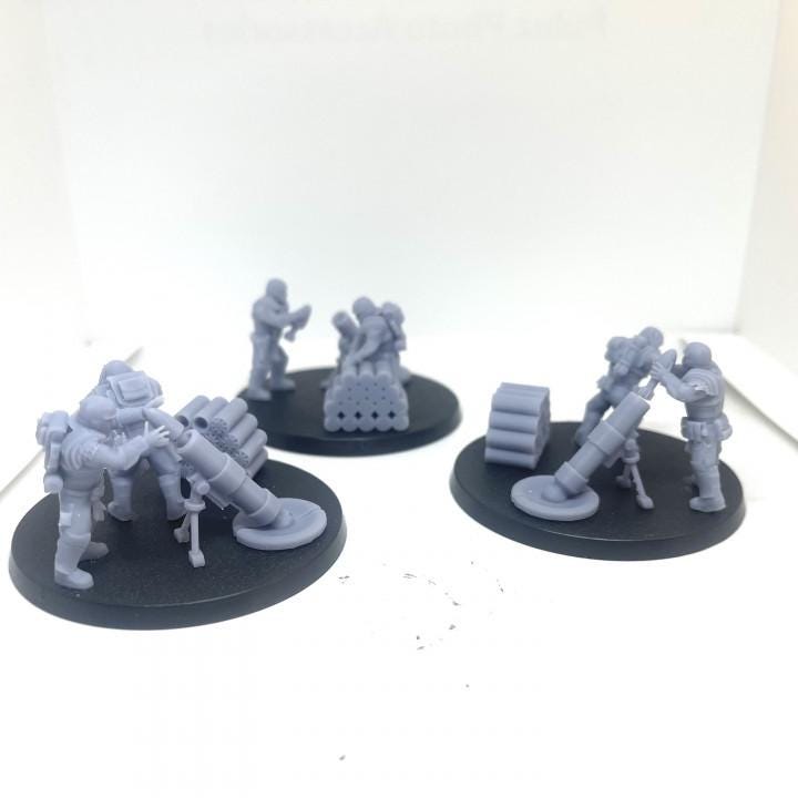 Roman Mortars, Imperial Guard, monopose Sci-Fi warriors by ThatEvilOne, Sci-fi Wargames Guard Proxy