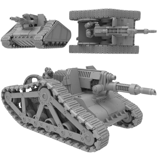 Kraytos Relic Tank, Modular Sci-Fi Vehicle by ThatEvilOne, Sci-Fi Wargames Proxy, Imperial heretic Auxilia Army