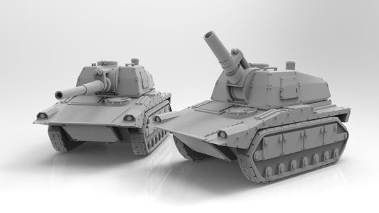 Lunar Auxilia Artillery, Modular Sci-Fi Vehicle by ThatEvilOne, Sci-fi Wargames Proxy, Imperial Auxilia Army Long Range Artillery Proxy