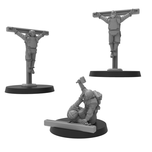 Roman Crucifixion Objectives, monopose Sci-Fi warriors by ThatEvilOne, Sci-fi Wargames Proxy