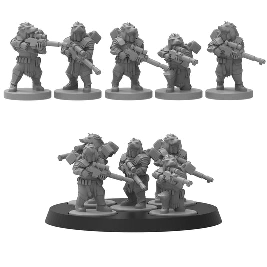 Smol Roman Recon Snipers, 8mm Scale Monopose Sci-Fi warriors by ThatEvilOne, Miniature Sci-Fi Wargames Proxy