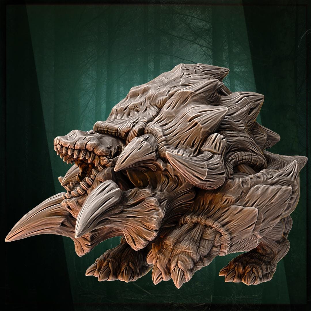 Mistwood hunter, Forest Beast Miniature for Tabletop Roleplaying games by Codex Universalis