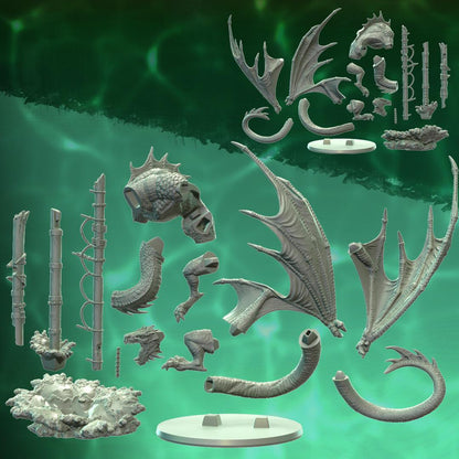 Sea Drake of Rasay, Epic Dragon Monster for Tabletop Roleplaying games by Codex Universalis