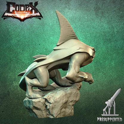 Land Sharks, Savage Fishfolk Miniatures for Tabletop Roleplaying games by Codex Universalis