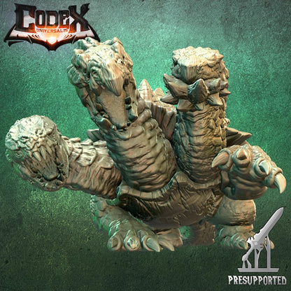 Hydra Turtle, Shielded Beast Miniature for Tabletop Roleplaying games by Codex Universalis