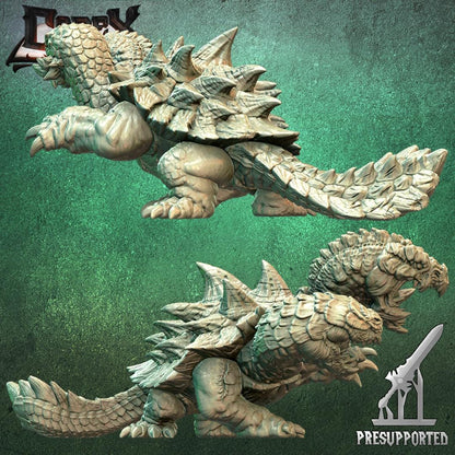 Hydra Turtle, Shielded Beast Miniature for Tabletop Roleplaying games by Codex Universalis