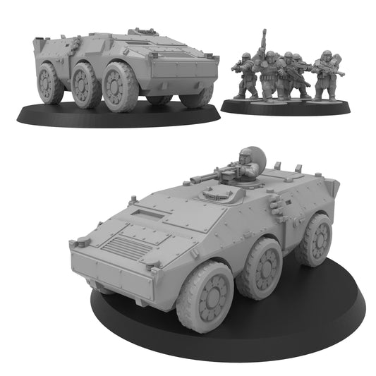 Smol Roman Constans APC, 8mm Scale Monopose Sci-Fi warriors by ThatEvilOne, Miniature Sci-Fi Wargames Proxy