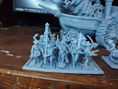 Zombie Pirates 2.0, Modular Undead Swashbucklers by Landor Miniatures! Vampire Coast for Fantasy Wargames