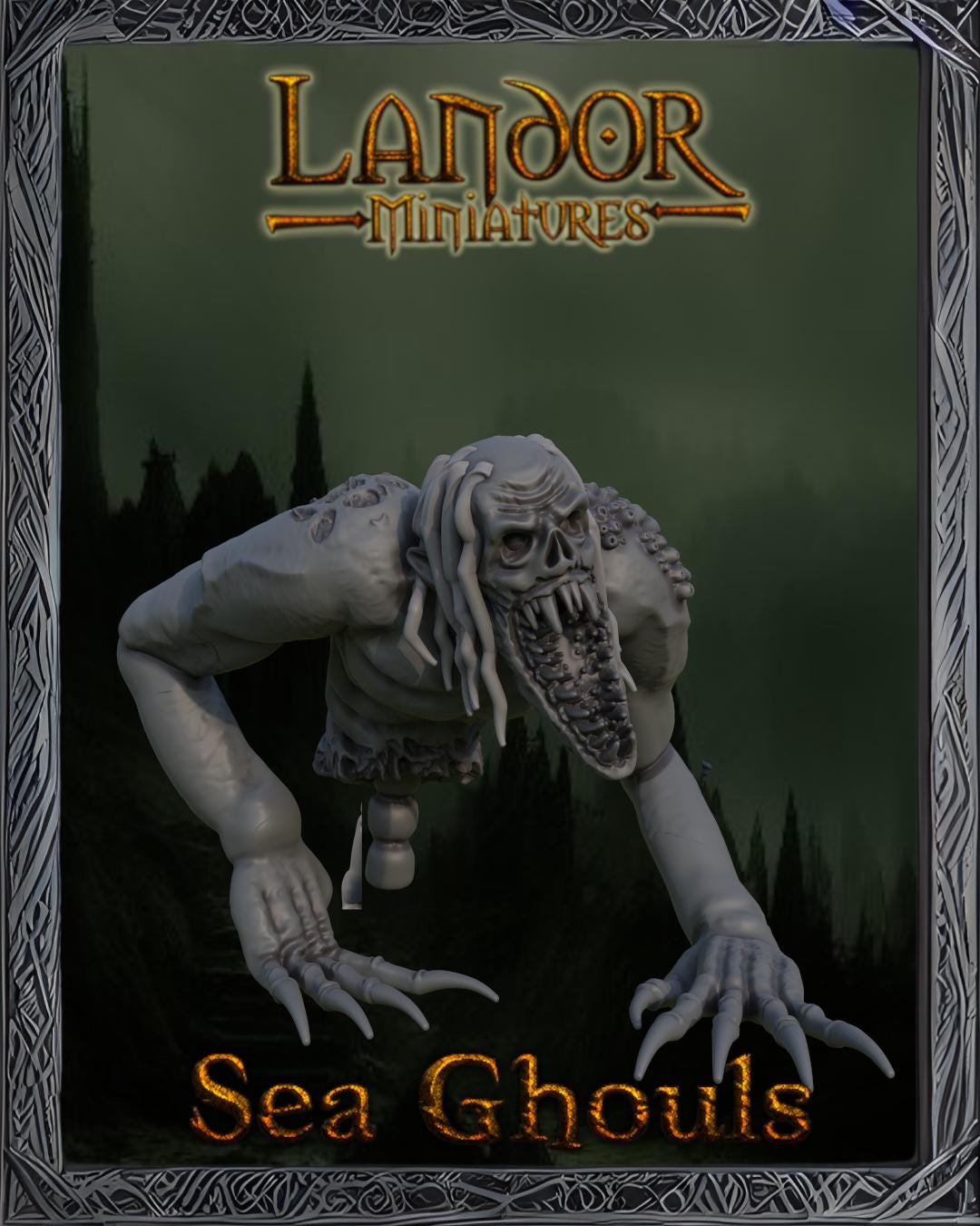 Sea Ghouls, Modular Undead Swashbucklers by Landor Miniatures! Vampire Coast for Fantasy Wargames