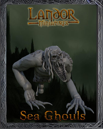 Sea Ghouls, Modular Undead Swashbucklers by Landor Miniatures! Vampire Coast for Fantasy Wargames