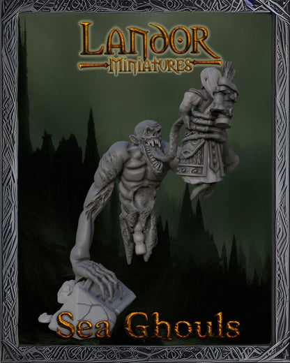 Sea Ghouls, Modular Undead Swashbucklers by Landor Miniatures! Vampire Coast for Fantasy Wargames