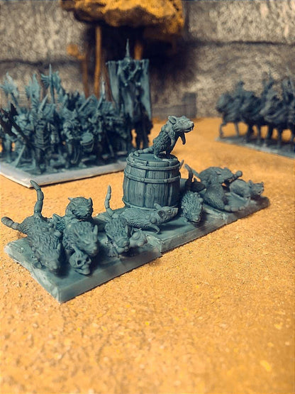 Zombie Ship Rats, Modular Undead Swashbucklers by Landor Miniatures! Vampire Coast for Fantasy Wargames