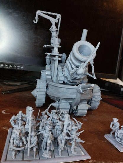 The Fury of the Depths, Modular Undead Colossus by Landor Miniatures! Vampire Coast for Fantasy Wargames