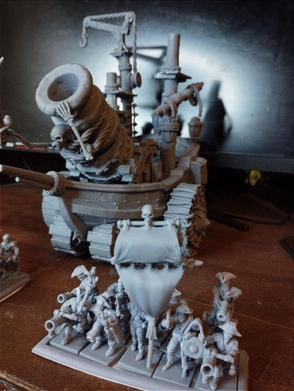 The Fury of the Depths, Modular Undead Colossus by Landor Miniatures! Vampire Coast for Fantasy Wargames