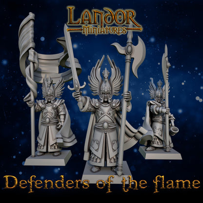 Defenders of the Flame, Modular High Elven miniatures by Landor Miniatures! High Elves for Fantasy Wargames