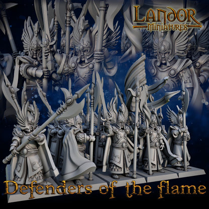 Defenders of the Flame, Modular High Elven miniatures by Landor Miniatures! High Elves for Fantasy Wargames