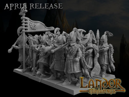 Elven Royal Guard, Modular High Elven miniatures by Landor Miniatures! High Elves for Fantasy Wargames