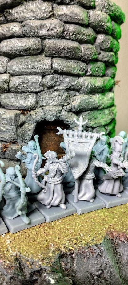 Elven archers, Modular High Elven miniatures by Landor Miniatures! High Elves for Fantasy Wargames
