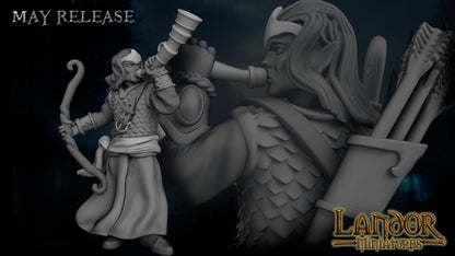 Elven archers, Modular High Elven miniatures by Landor Miniatures! High Elves for Fantasy Wargames