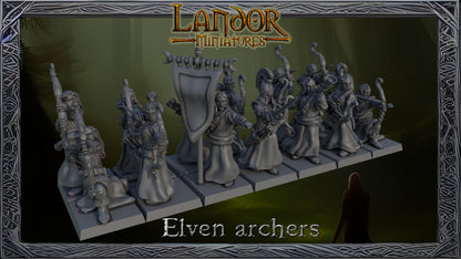 Elven archers, Modular High Elven miniatures by Landor Miniatures! High Elves for Fantasy Wargames