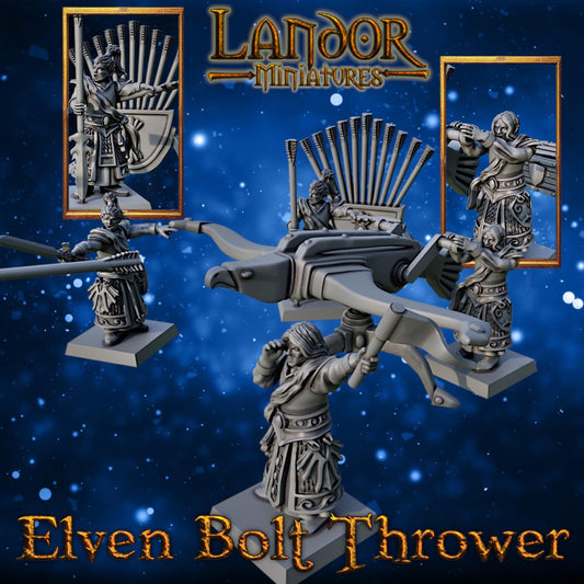 Elven Bolt Thrower, Modular High Elven miniatures by Landor Miniatures! High Elves for Fantasy Wargames