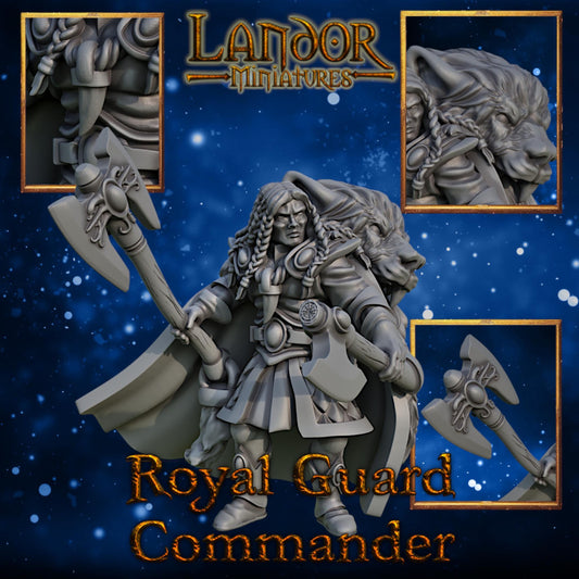 Royal Guard Commander, Modular High Elven miniatures by Landor Miniatures! High Elves for Fantasy Wargames