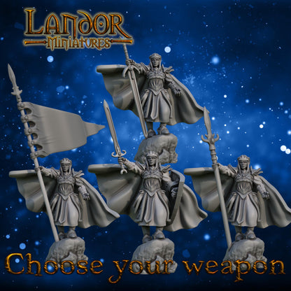Elven Princess, Modular High Elven miniatures by Landor Miniatures! High Elves for Fantasy Wargames