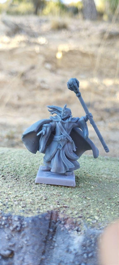 High Elven Mages, Modular High Elven miniatures by Landor Miniatures! High Elves for Fantasy Wargames