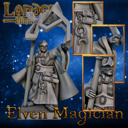 High Elven Mages, Modular High Elven miniatures by Landor Miniatures! High Elves for Fantasy Wargames
