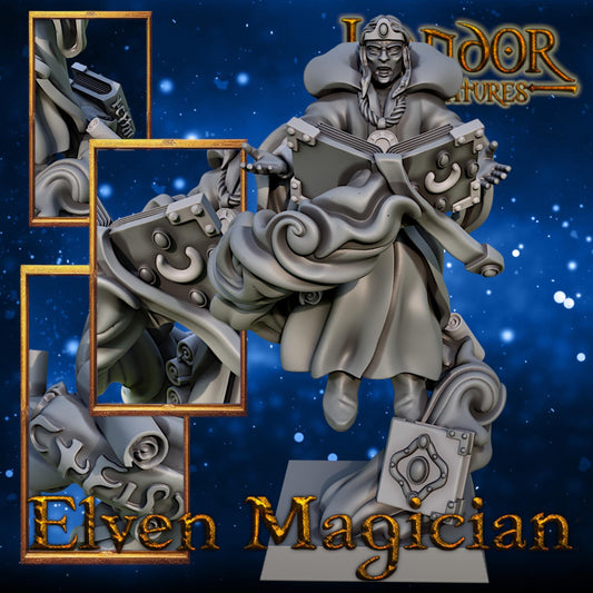 High Elven Mages, Modular High Elven miniatures by Landor Miniatures! High Elves for Fantasy Wargames