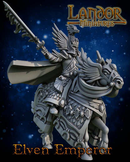 Great Elven Emperor, Modular High Elven miniatures by Landor Miniatures! High Elves for Fantasy Wargames