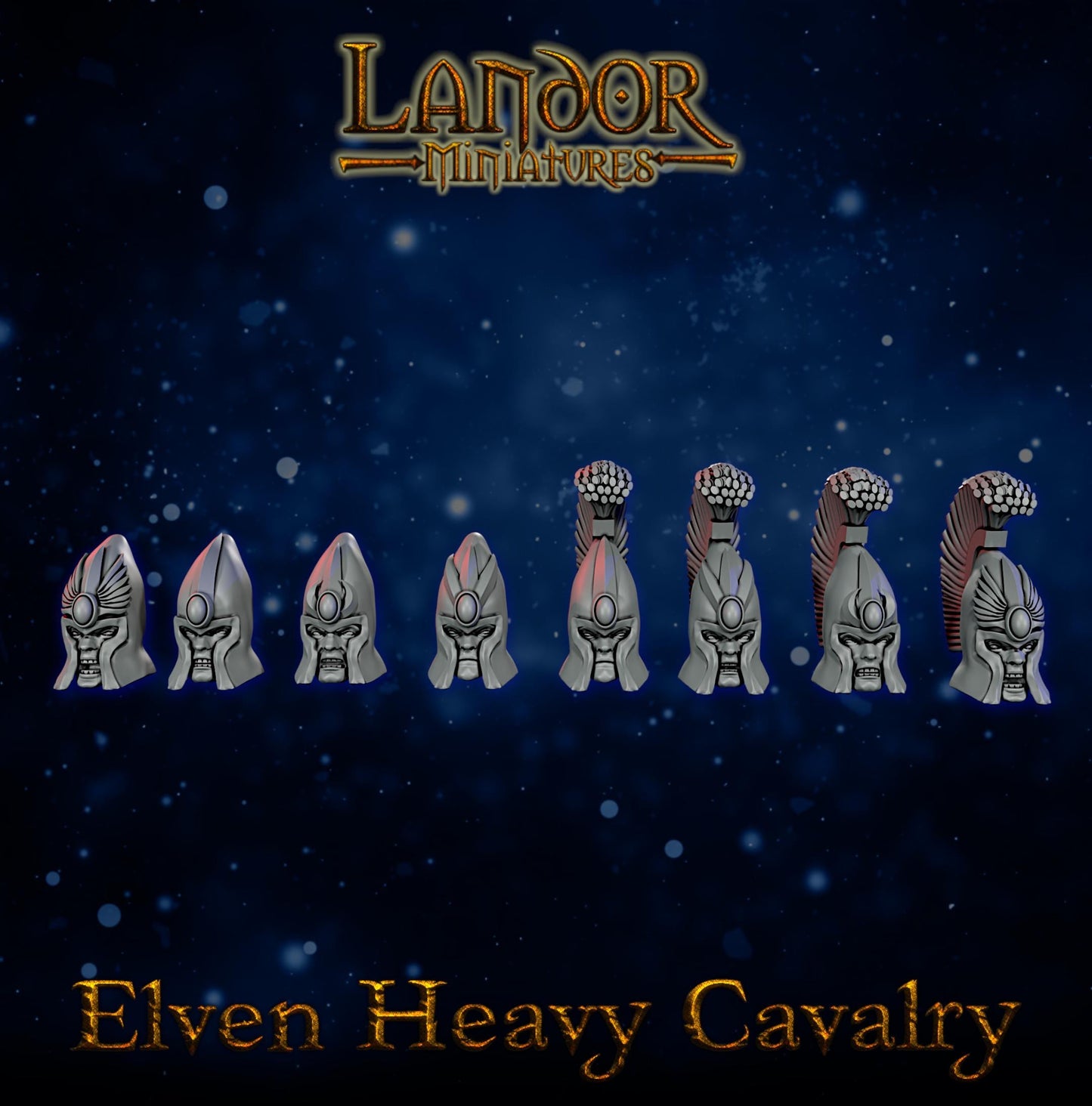 Elven Heavy Cavalry, Modular High Elven miniatures by Landor Miniatures! High Elves for Fantasy Wargames