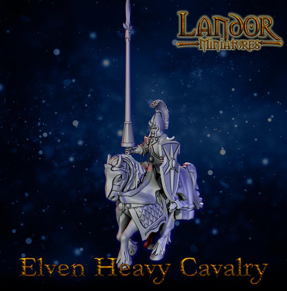 Elven Heavy Cavalry, Modular High Elven miniatures by Landor Miniatures! High Elves for Fantasy Wargames