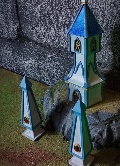 Elven Watchtower, Modular High Elven Terrain by Landor Miniatures! High Elves for Fantasy Wargames