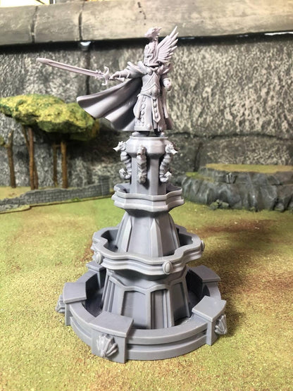 Elven Fountain, Modular High Elven Terrain by Landor Miniatures! High Elves for Fantasy Wargames