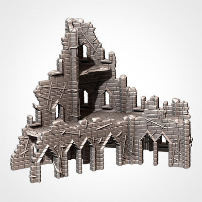 Modular CURSED FORTRESS by Txarli Factory Fantasy Terrain Ruined Castle Set, Perfect for Tabletop Wargames