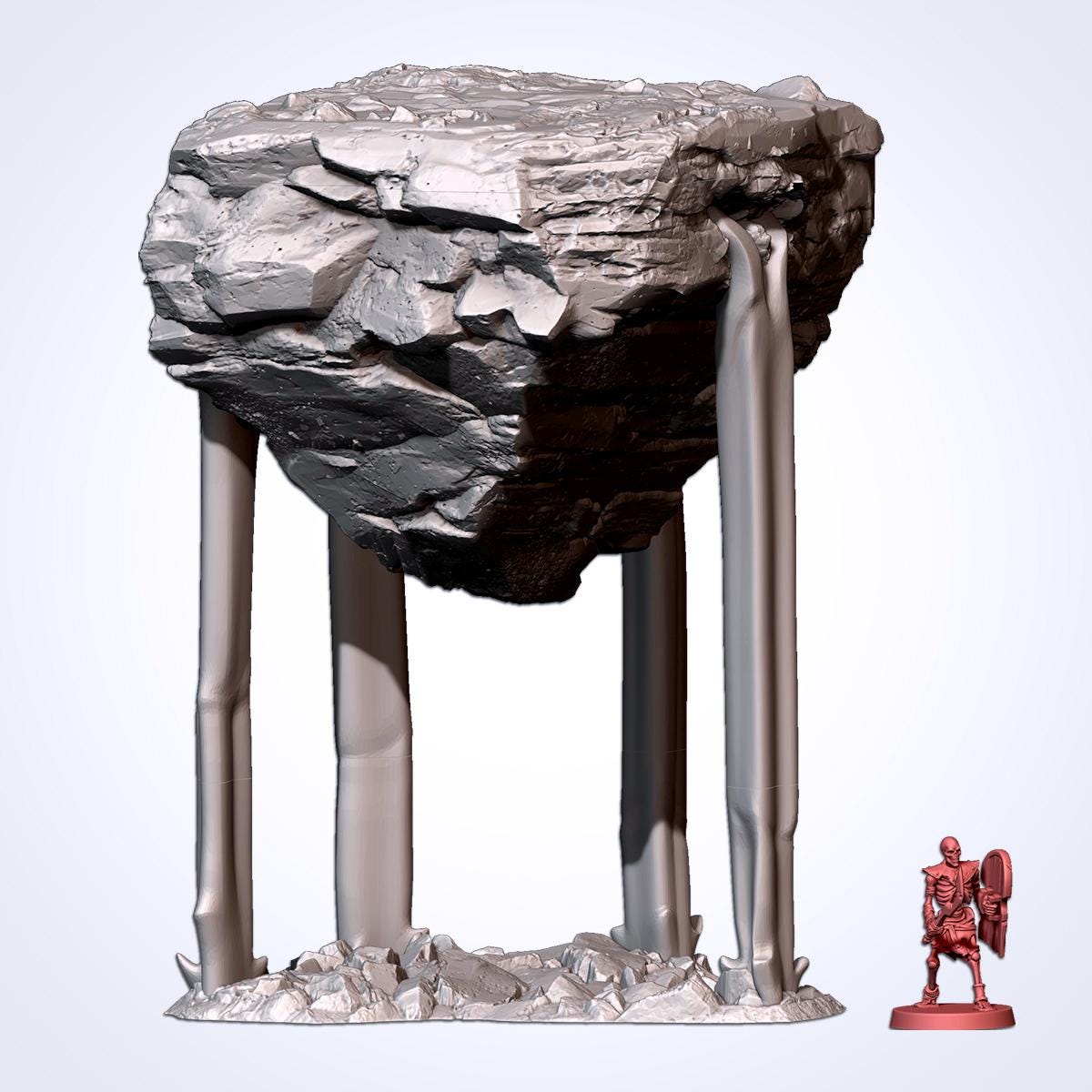 Modular FLOATING ROCKS Txarli Factory Fantasy Dimension Terrain, Gravitational Anomaly Set, Perfect for Tabletop Wargames