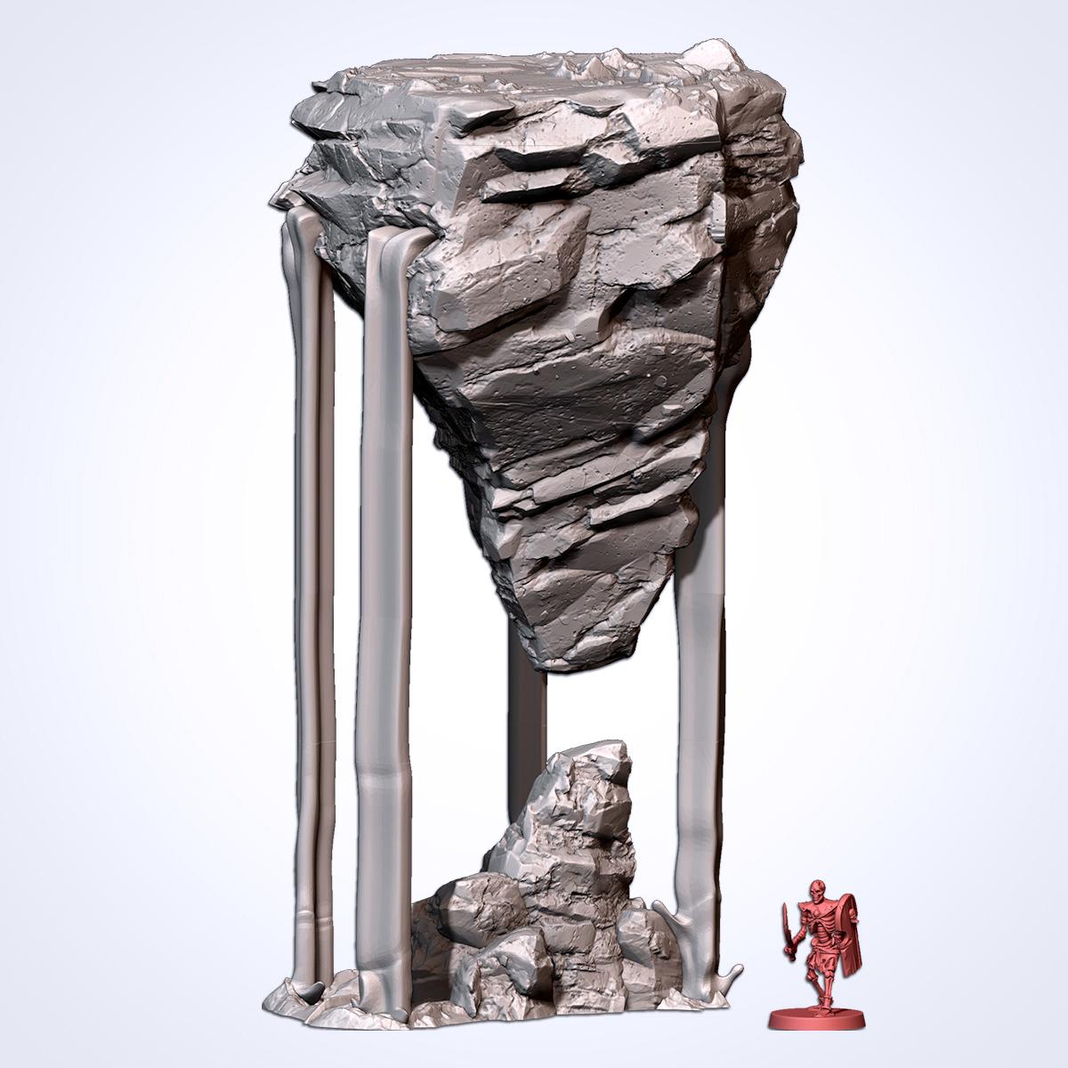 Modular FLOATING ROCKS Txarli Factory Fantasy Dimension Terrain, Gravitational Anomaly Set, Perfect for Tabletop Wargames