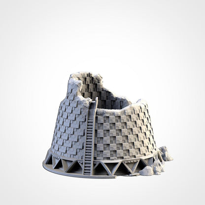 Modular NUCLEAR PLANTS Txarli Factory Sci-Fi Building modular Industrial Set, Perfect for Tabletop Wargames