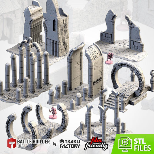 ANCIENT CIVILIZATION Modular Wargaming Ancient World Terrain by Txarli Factory for Tabletop Wargames
