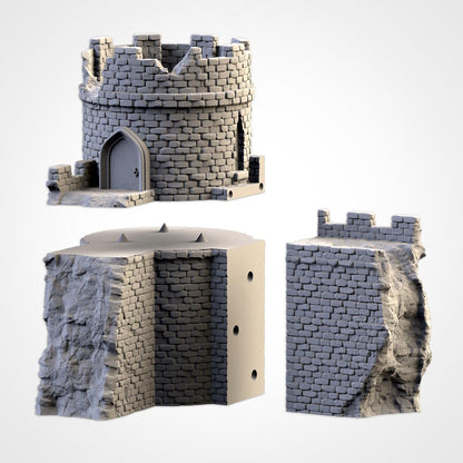Modular RUINED CASTLE by Txarli Factory Fantasy Terrain Ruined Castle Set, Perfect for Tabletop Wargames